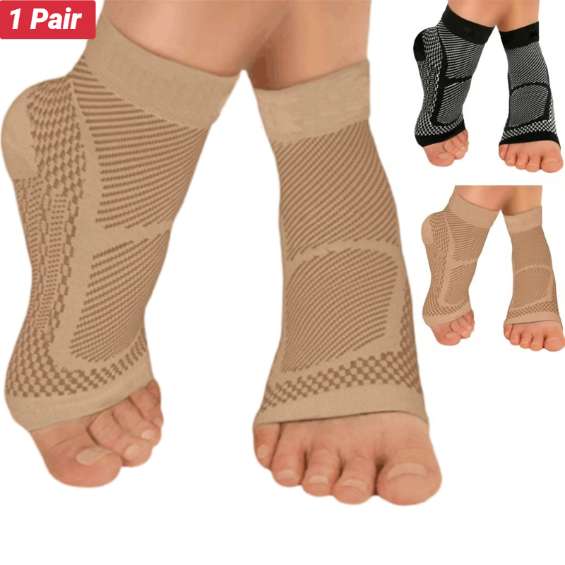 Ankle Brace - ถุงเท้ารัดข้อเท้าแบบสปอร์ต สำหรับบรรเทาอาการปวดจากโรคพังผืดใต้ฝ่าเท้า เอ็นร้อยหวายอักเสบ อาการปวดข้อ บวม รองช้ำ