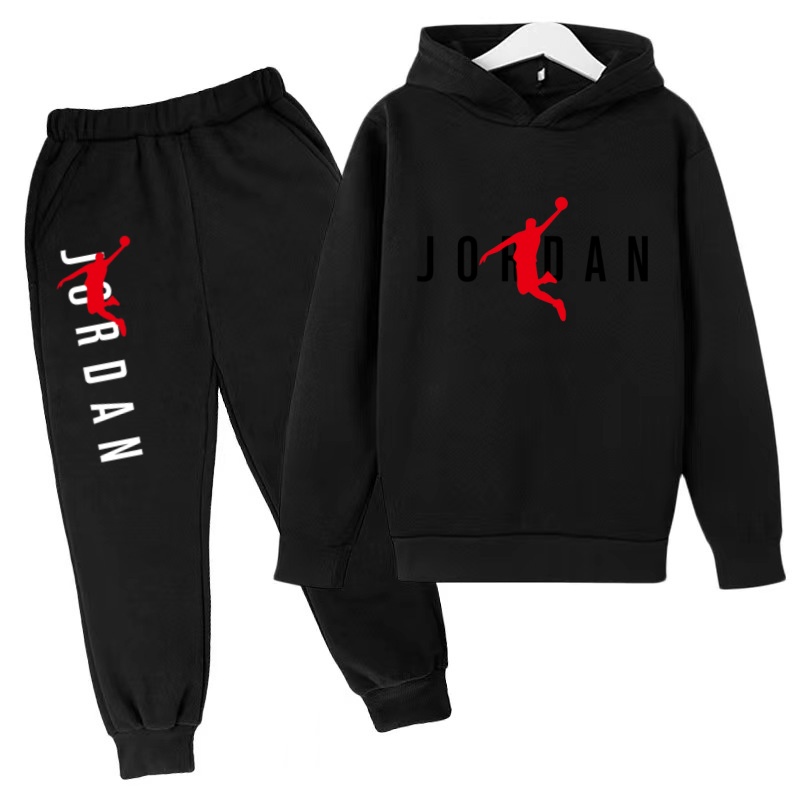 Running Gear Kids - ชุดเสื้อฮู้ดและกางเกงสำหรับเด็ก ชุดออกกำลังกาย วิ่ง เสื้อสเวตเตอร์+กางเกง สำหรับเด็กชาย เด็กหญิง