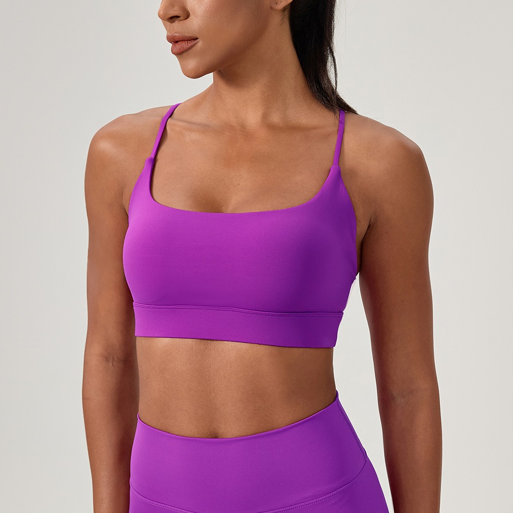 Running Belt - ผู้หญิงเซ็กซี่โยคะ Bra สายคล้องคอ Breathable ฟิตเนสกีฬา Bra