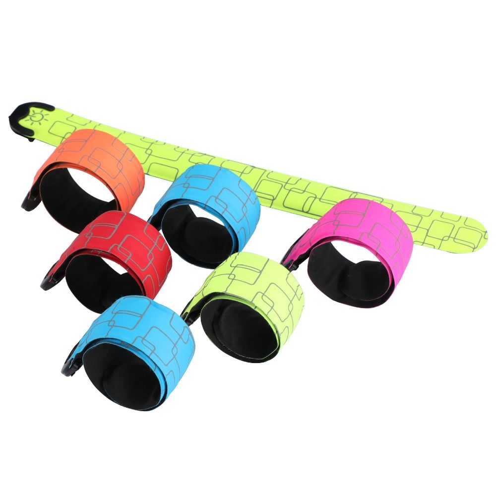 Running Visibility Gear - สายรัดแขนสำหรับวิ่งตอนกลางคืนแบบใช้แบตเตอรี่ ชาร์จผ่าน USB ได้ อุปกรณ์วิ่งสะท้อนแสงที่มองเห็นได้ชัดเจน มี