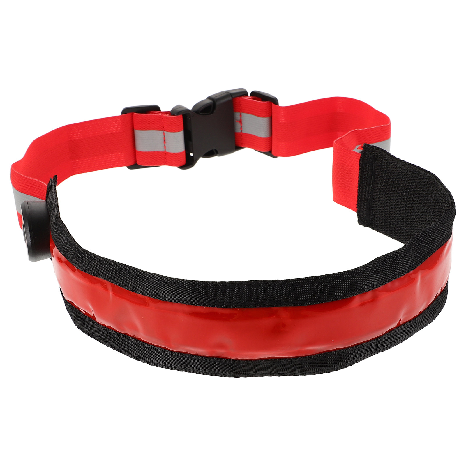 Running Visibility Gear - 2 ชิ้น เข็มขัดสะท้อนแสง LED แบบชาร์จไฟได้ ปรับได้