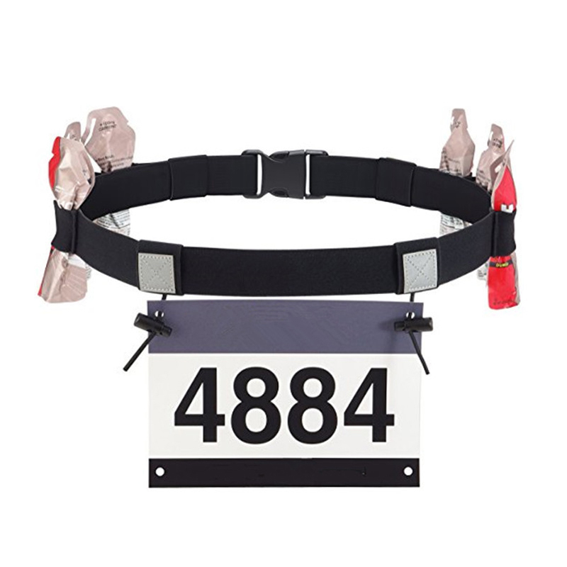 Race Bib - 【เข็มขัดคาดเอวสำหรับใส่หมายเลขแข่งขันวิ่งกลางแจ้ง อุปกรณ์เสริมสำหรับไตรแอธลีน มาราธอน ปั่นจักรยาน และฟิตเนส】