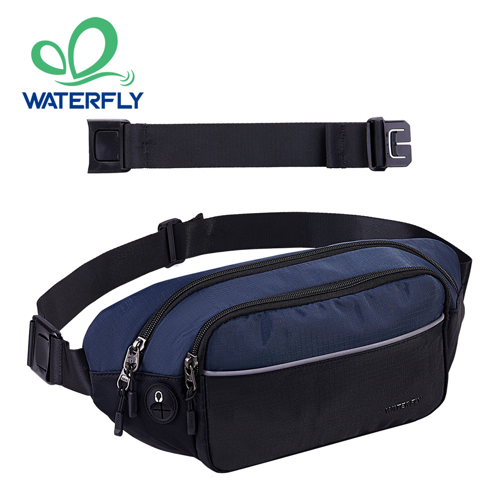 Running Belt - WATERFLY Fanny Pack เอวกระเป๋าเอวขนาดใหญ่สําหรับผู้หญิงผู้ชายแฟชั่นกระเป๋าเข็มขัด Crossbody สําหรับเดินป่าวิ่งท่องเที่ยวเดิน