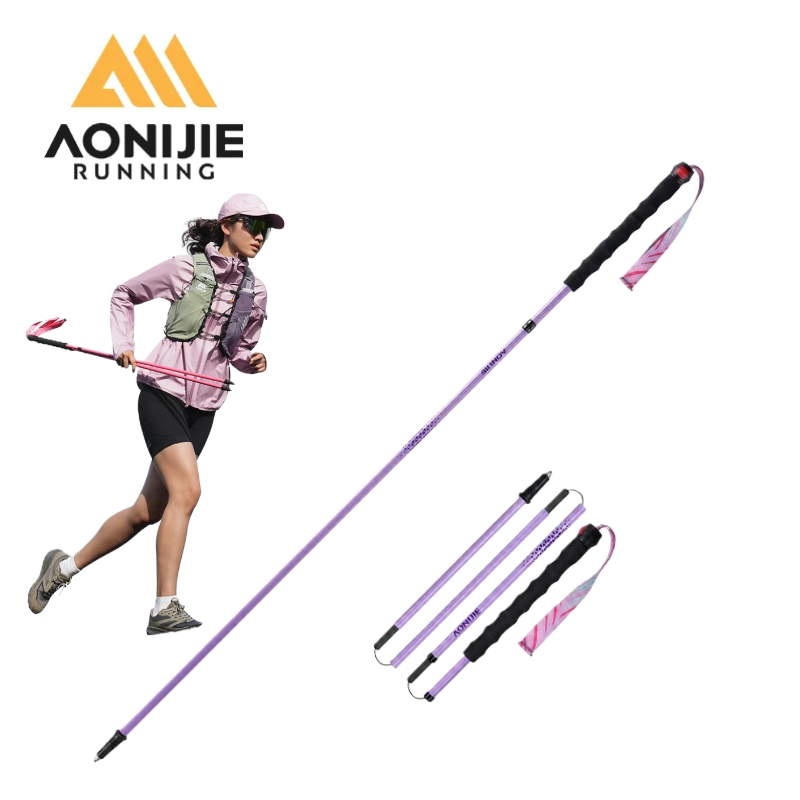 Trekking Pole Carbon - E4250 AONIJIE ไม้เท้าวิ่งเทรลสำหรับผู้หญิง ทำจากคาร์บอนไฟเบอร์ T800 น้ำหนักเบาพิเศษ