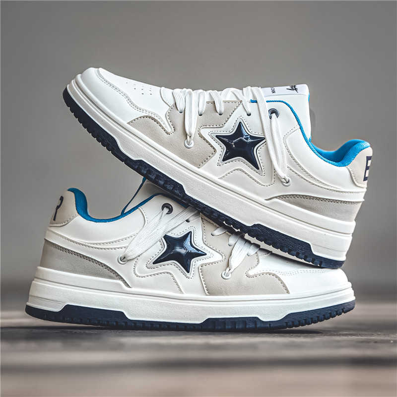 Running Shoes Men - รองเท้าผ้าใบผู้ชายแบบไม่มีส้น ยางพารา ดีไซน์หรูหรา สไตล์ลำลอง สำหรับวิ่ง บาสเกตบอล