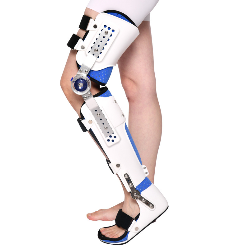 Ankle Brace - อุปกรณ์พยุงเข่า ข้อเท้า และเท้าแบบปรับได้ (KAFO) สำหรับพยุงขา ป้องกันการบาดเจ็บที่กระดูกสะบ้า