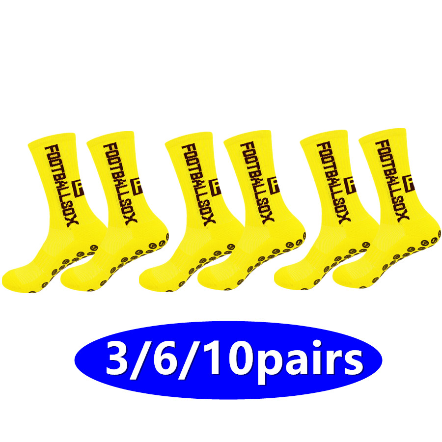 Sports Socks - 3/6/10 คู่ ถุงเท้ากันลื่นสำหรับผู้ชายและผู้หญิง ถุงเท้ากีฬา ถุงเท้าปั่นจักรยาน วิ่ง