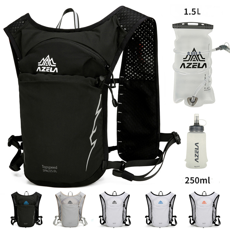 Hydration Vest - 5L กลางแจ้งวิ่ง Ultralight กระเป๋าเป้สะพายหลัง Hydration Jogging