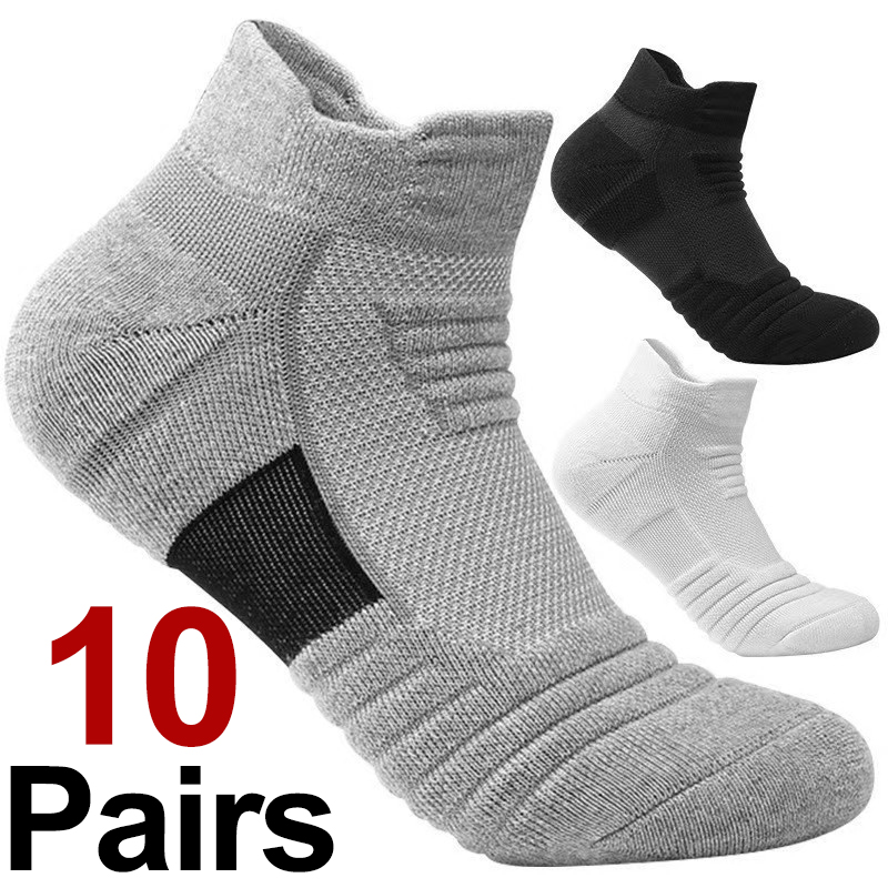 10 คู่ผู้ชายถุงเท้ากีฬาถักคุณภ - Sports Socks บทวิจารณ์และราคา