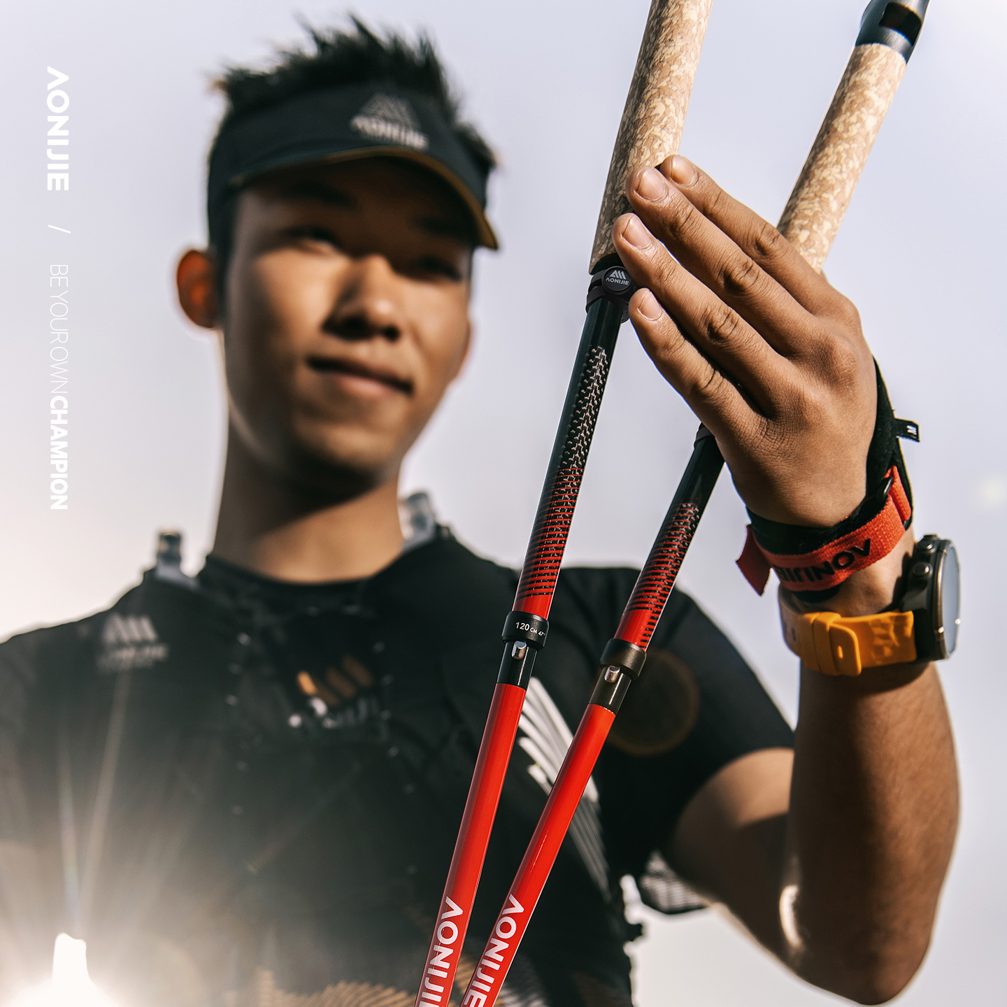 ไม้เท้าเดินป่าพับได้ AONIJIE E - Trekking Pole Carbon บทวิจารณ์และราคา