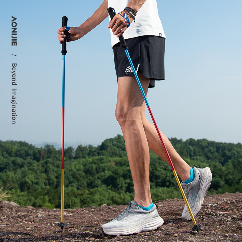 ไม้เท้าเดินป่าแบบพับได้ AONIJI - Trekking Pole Carbon บทวิจารณ์และราคา