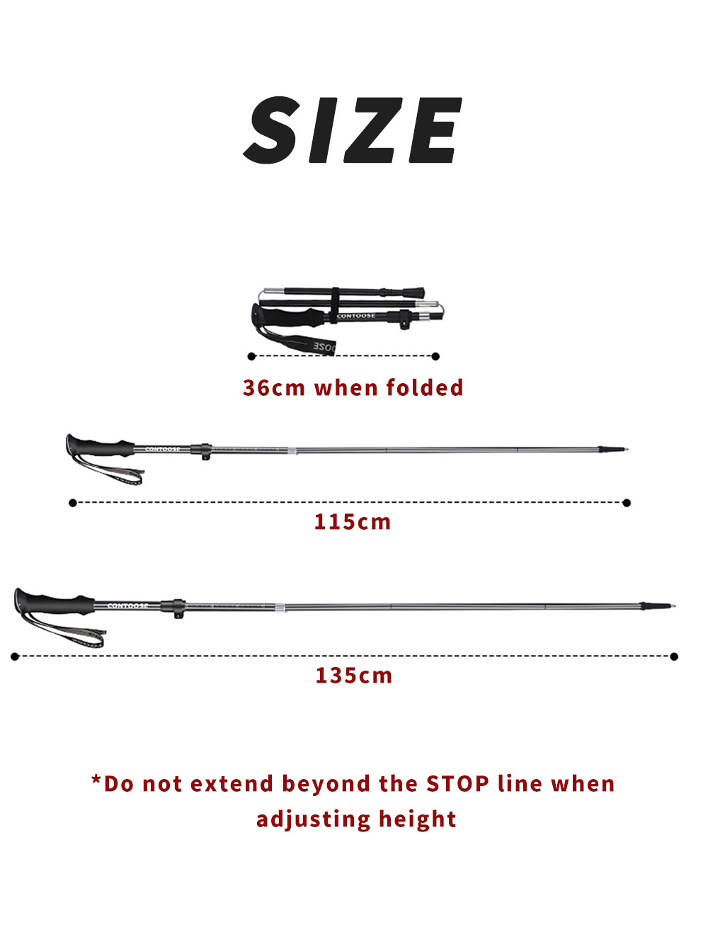 ไม้เท้าเดินป่าแบบพับได้ 7075 อ - Trekking Pole Carbon บทวิจารณ์และราคา