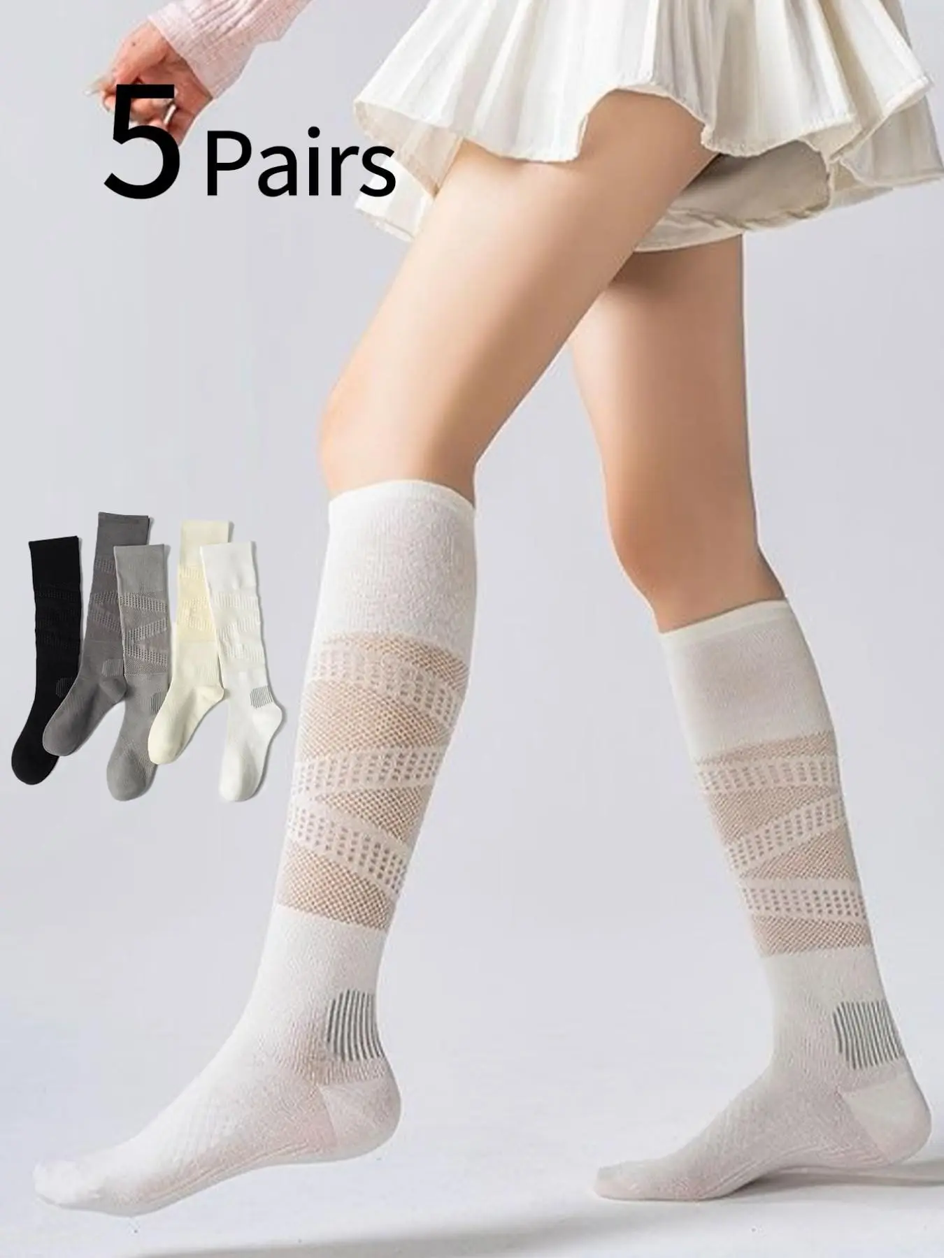 ถุงเท้ากีฬาสำหรับผู้หญิง 5 คู่ - Sports Socks บทวิจารณ์และราคา