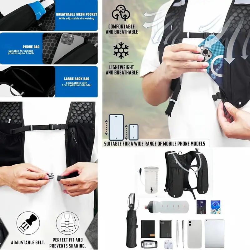 เสื้อกั๊กวิ่งแบบ unisex กันน้ำ - Hydration Vest บทวิจารณ์และราคา