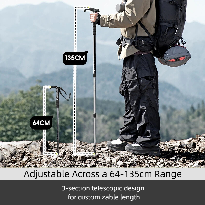 BISINNA ไม้เท้าแบบมีด้ามจับรูป - Trekking Pole Carbon บทวิจารณ์และราคา