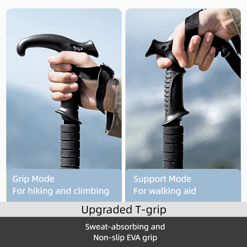 BISINNA ไม้เท้าแบบมีด้ามจับรูป - Trekking Pole Carbon บทวิจารณ์และราคา