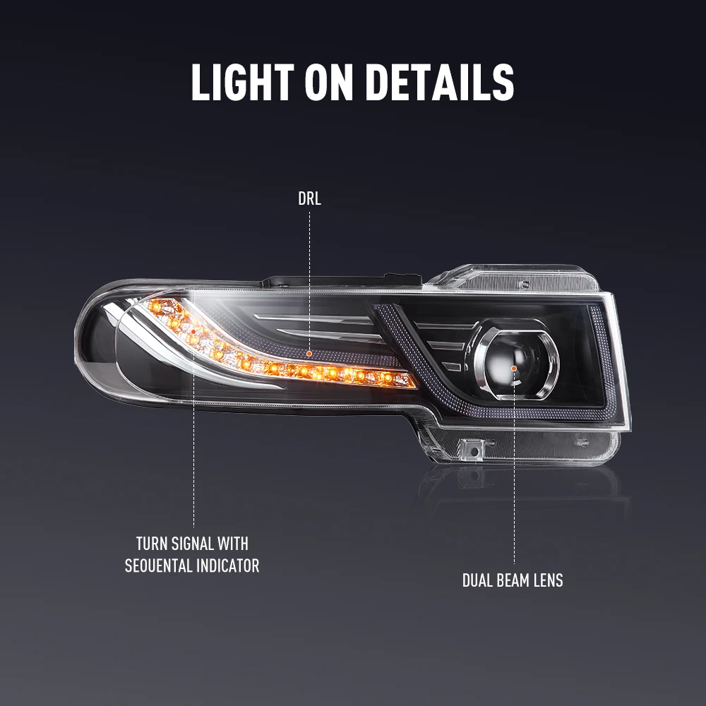 ไฟหน้ารถยนต์ 2 ชิ้น สำหรับ Toy - Running Headlamp บทวิจารณ์และราคา